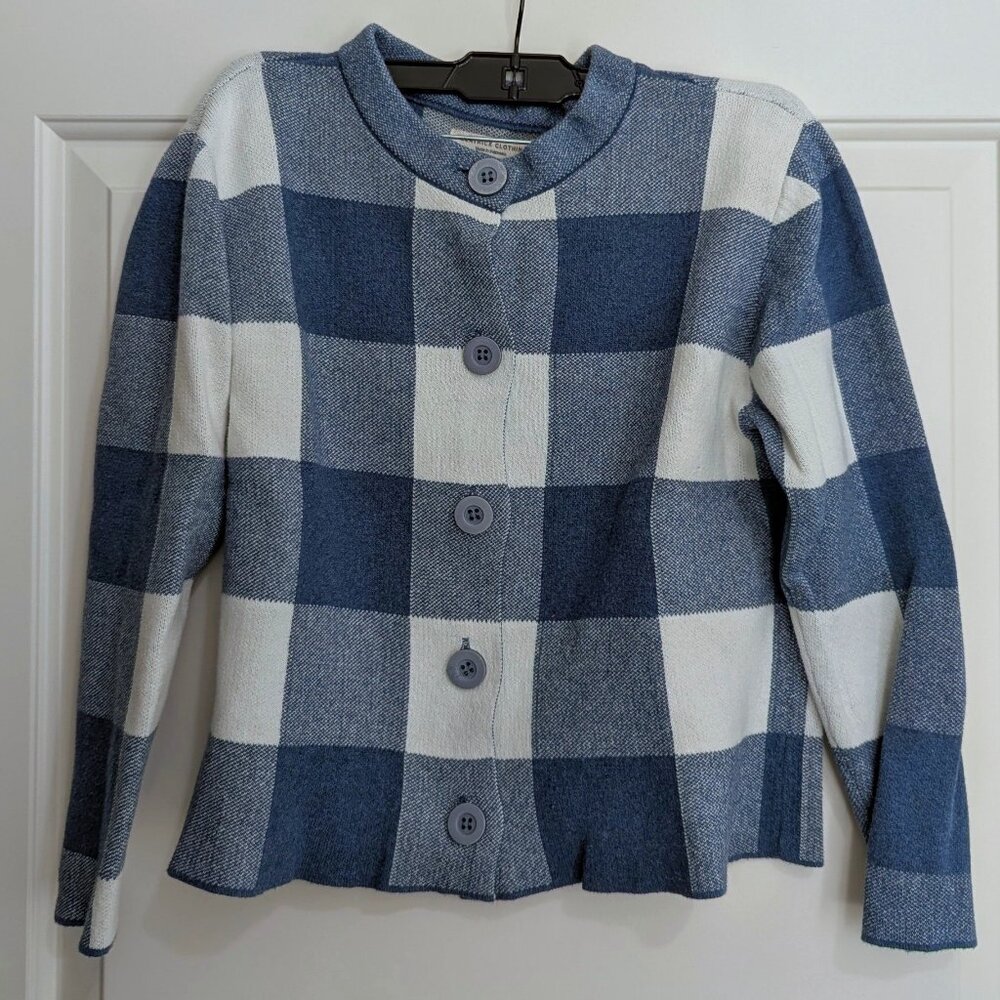 Beatrice Plaid Cropped Cardigan